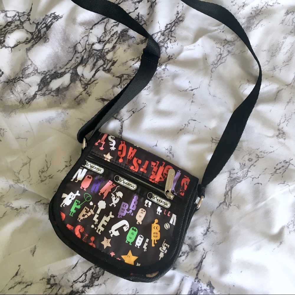 Lesportsac Alphabet Pattern Crossbody Bag